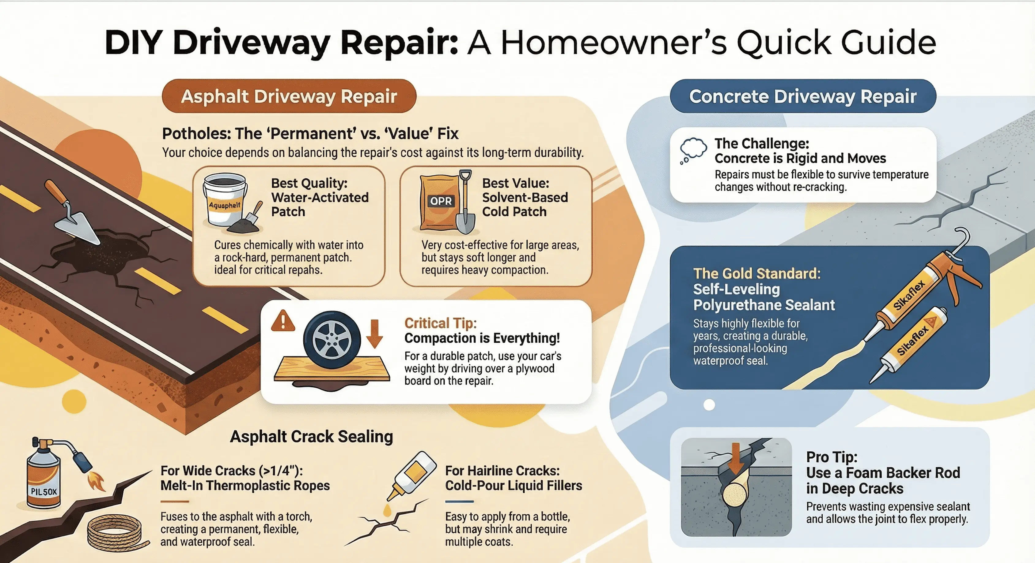 DIY Pavement Rehabilitation: Professional-Grade Solutions for Asphalt and Concrete Maintenance